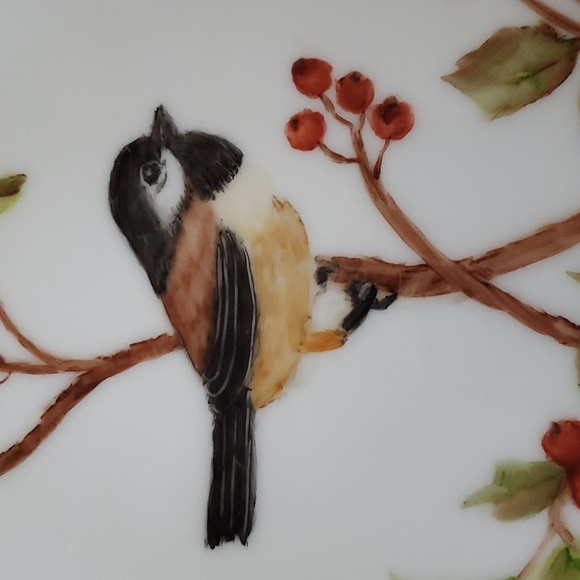Vintage Decorative Hand Painted  Bird Plate Helen Bouchard dated 1991 - Picture 3 of 6